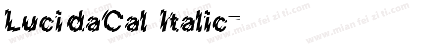LucidaCal Italic字体转换